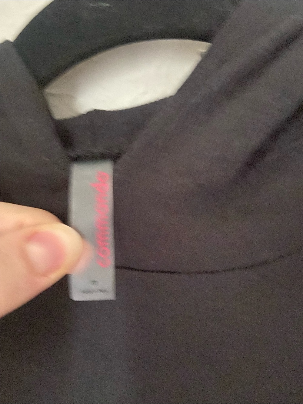 Commando Luxury Rib Hoodie Black Pima Cotton Modal S View 4